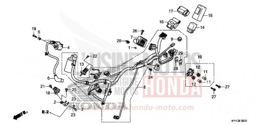 WIRE HARNESS (CRF110FK/L/M/N) CRF110FK de 2019